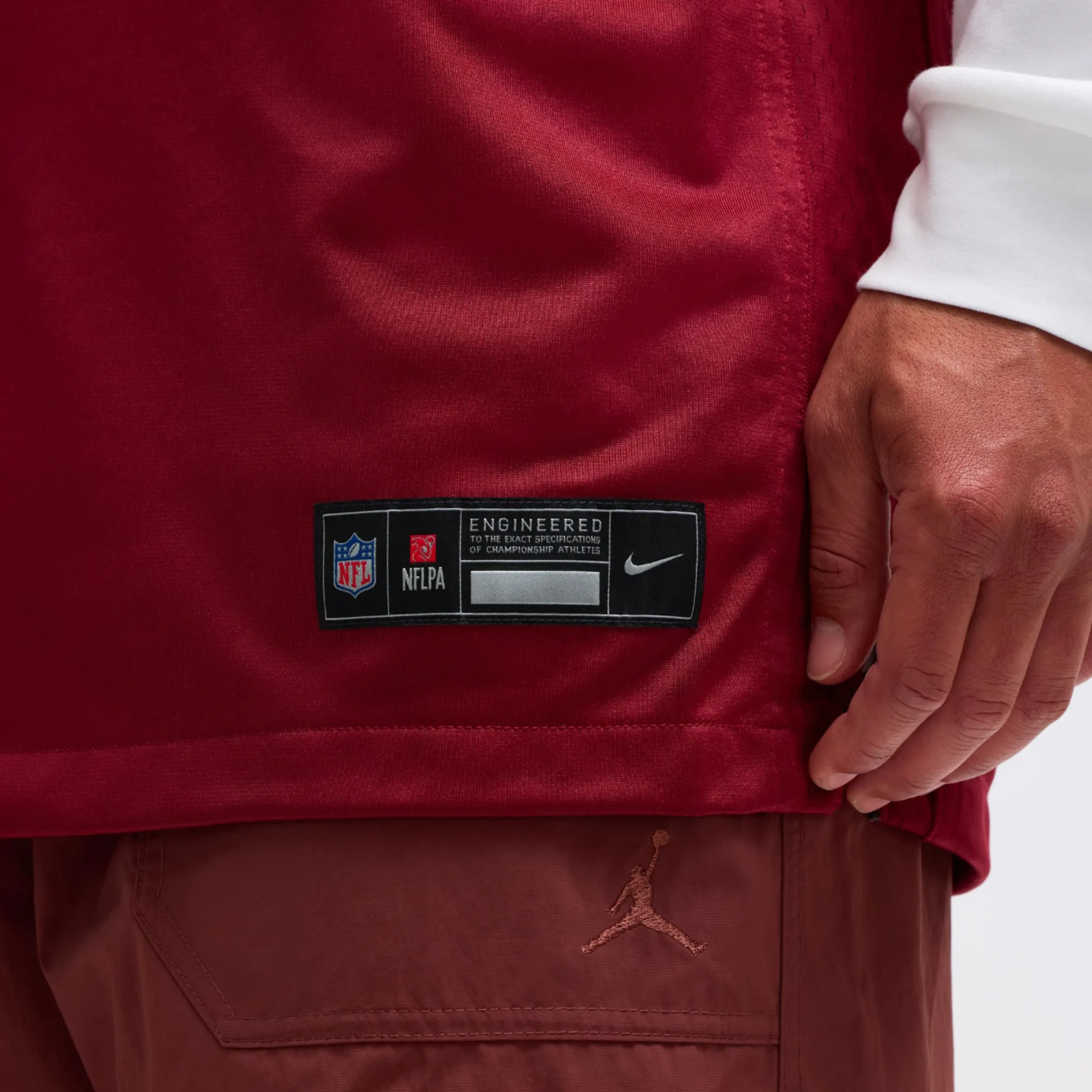 Camiseta de juego Nike de Jayden Daniels (Washington Commanders)