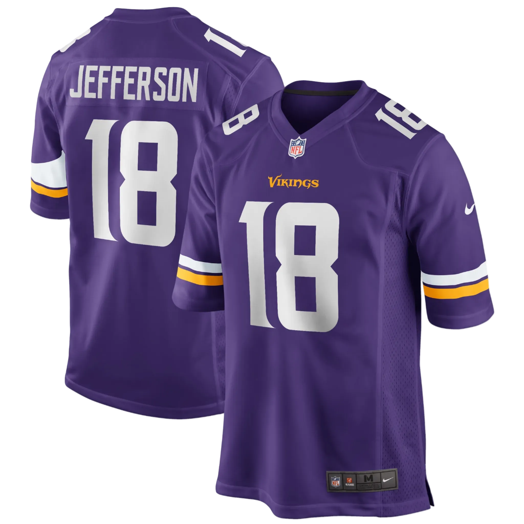 Camiseta de juego Nike de Justin Jefferson (Minnesota Vikings)