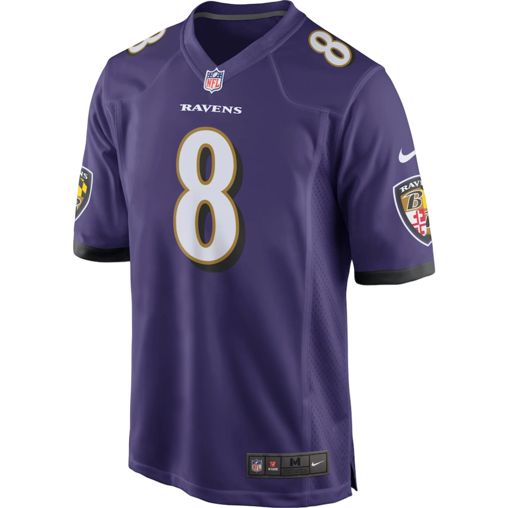 Camiseta de juego Nike de Lamar Jackson (Baltimore Ravens)