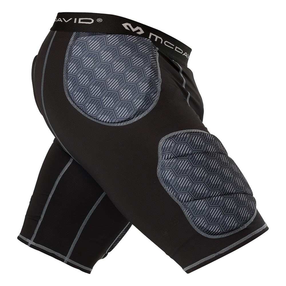 McDavid Rival Integrated 5-Pad Girdle hard-shell thigh plate detail