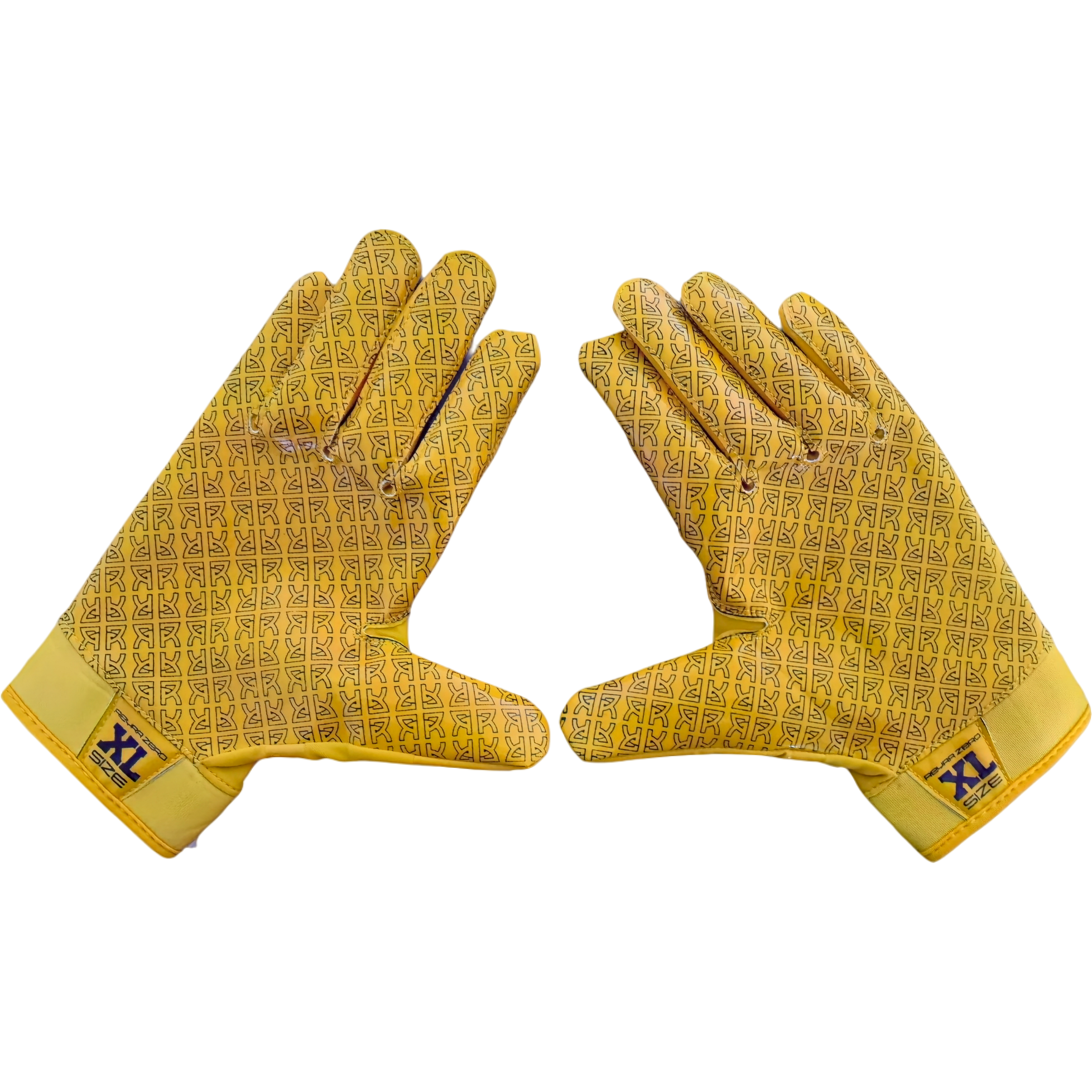 Reyrr ZERO Off-Yellow gloves with enhanced silicone grip and breathable nylon back, defect color.