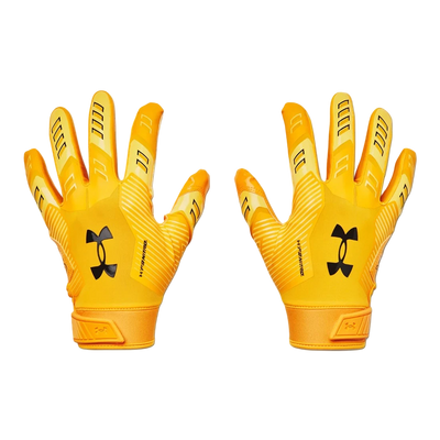 Under Armour F9 Nitro Color Rush football gloves - palm grip view