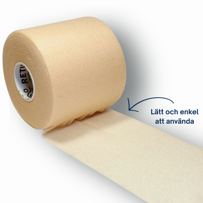 Return to Play Underwrap Beige — unrolled foam tape view