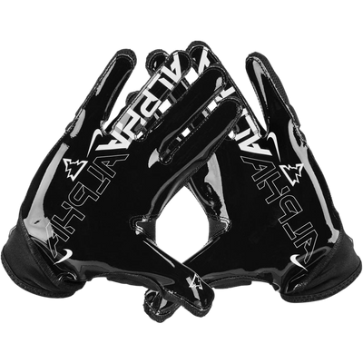 Black Nike Superbad 6.0 football gloves with Magnigrip palms and protective padded back.