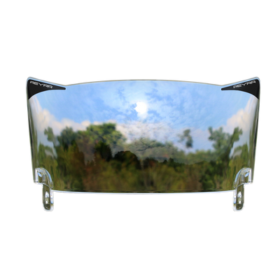 Reyrr VIZU Clear Photochromic football visor with ultra-wide polycarbonate lens and adaptive tint technology for Riddell Speedflex and Schutt F7 helmets.