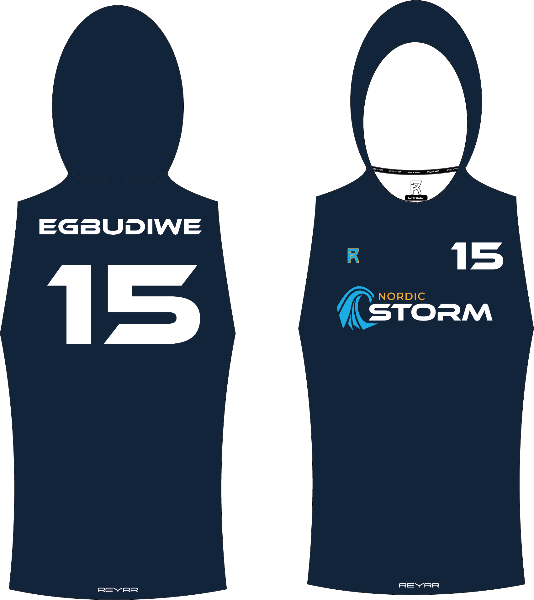 REYRR X Nordic Storm - 7V7 HOODIE - Premium  from Reyrr Athletics - Shop now at Reyrr Athletics