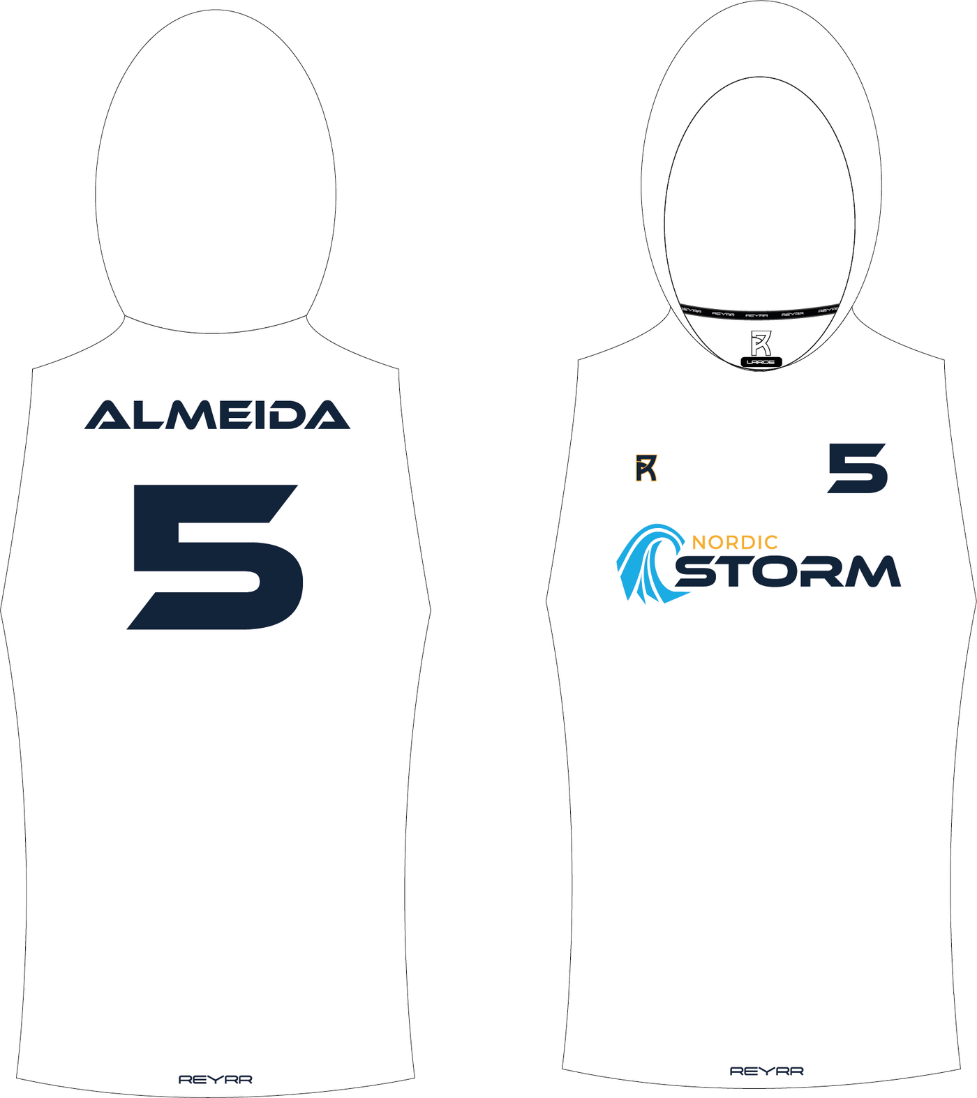 REYRR X Nordic Storm - 7V7 HOODIE - Premium  from Reyrr Athletics - Shop now at Reyrr Athletics