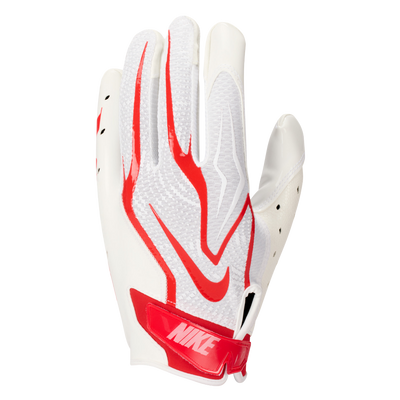 Nike Vapor Jet 9.0 football gloves in white and red colorway