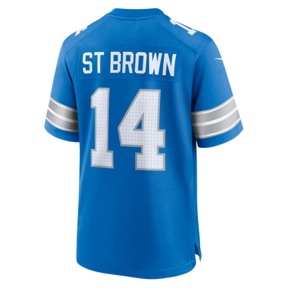 Camiseta de juego Nike de Amon-Ra St. Brown (Detroit Lions)