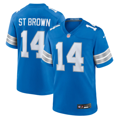 Camiseta de juego Nike de Amon-Ra St. Brown (Detroit Lions)