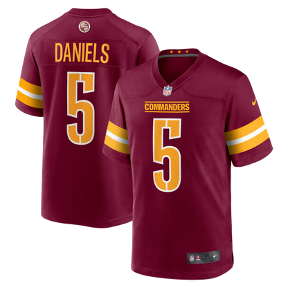 Camiseta de juego Nike de Jayden Daniels (Washington Commanders)
