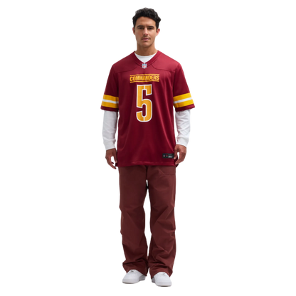 Camiseta de juego Nike de Jayden Daniels (Washington Commanders)