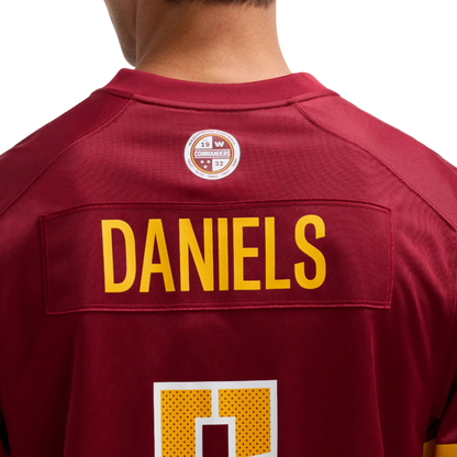 Camiseta de juego Nike de Jayden Daniels (Washington Commanders)