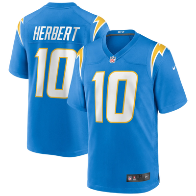 Camiseta de juego Nike de Justin Herbert (Los Angeles Chargers)