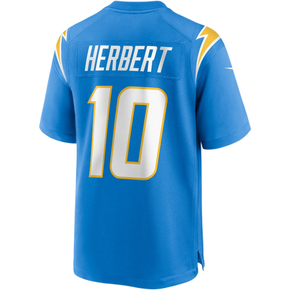 Camiseta de juego Nike de Justin Herbert (Los Angeles Chargers)