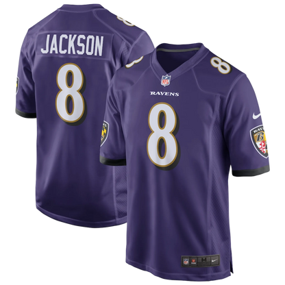Camiseta de juego Nike de Lamar Jackson (Baltimore Ravens)