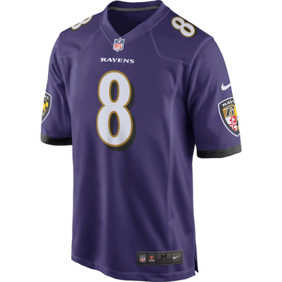 Camiseta de juego Nike de Lamar Jackson (Baltimore Ravens)
