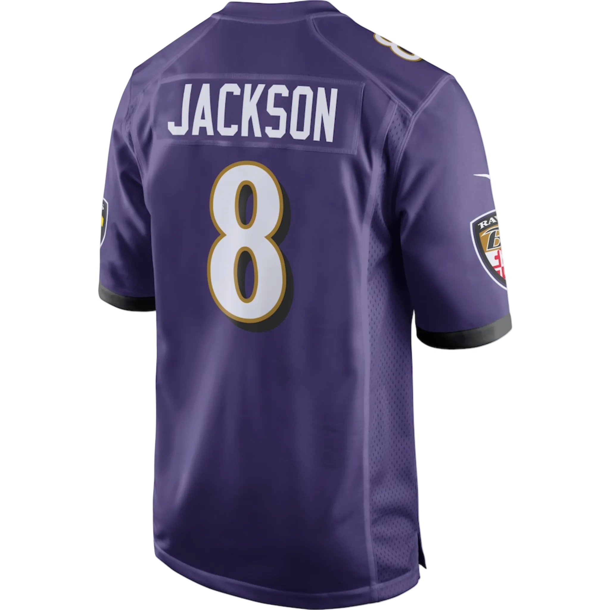 Camiseta de juego Nike de Lamar Jackson (Baltimore Ravens)
