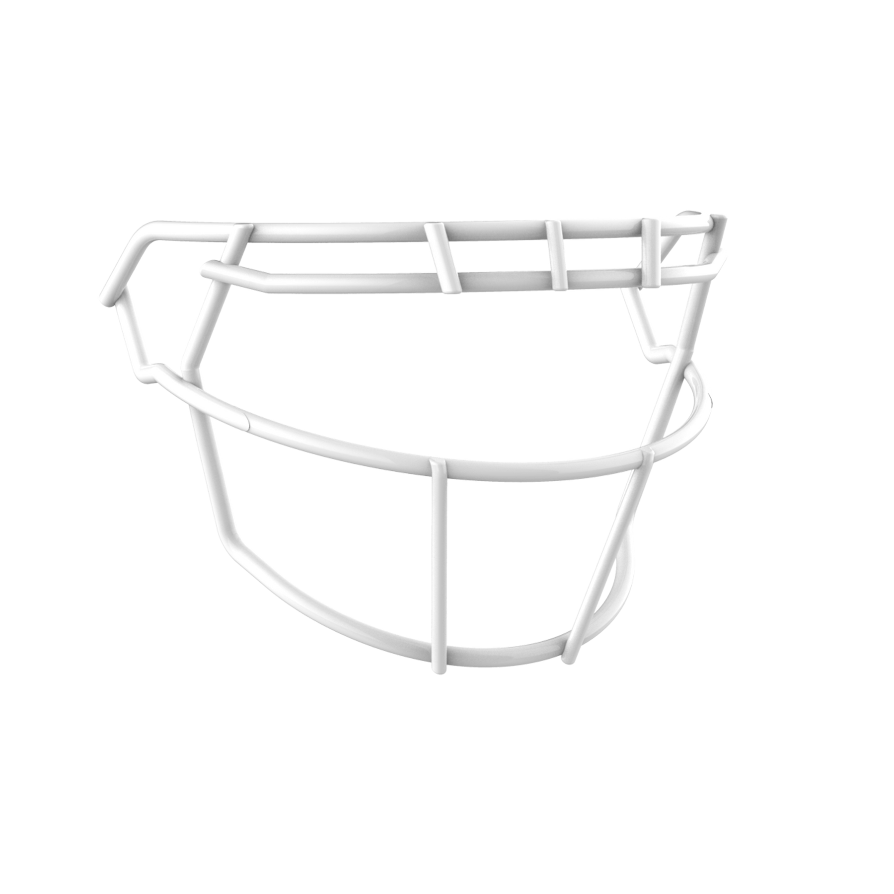 Schutt F7 ROPO football faceguard with raised brow design and tapered bars for impact deflection and enhanced motion range