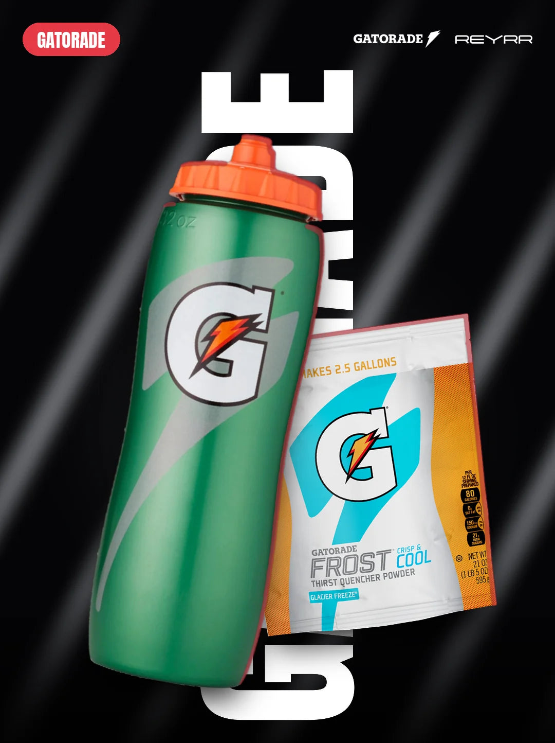Gatorade Squeeze Bottle and Thirst Quencher powder
