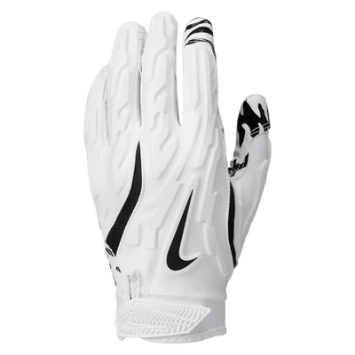 White Nike Superbad 7.0 football glove with Magnigrip+ palm and breathable padded back