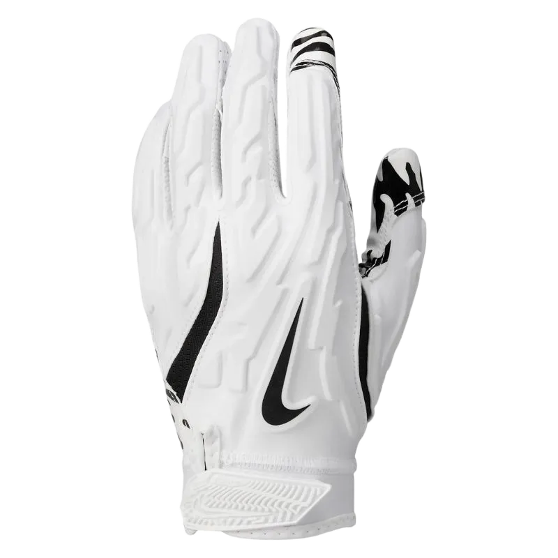 White Nike Superbad 7.0 football glove with Magnigrip+ palm and breathable padded back
