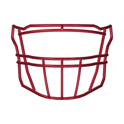 Riddell SF-2BDC red football facemask compatible with SpeedFlex for linebackers and linemen, sold without hardware.