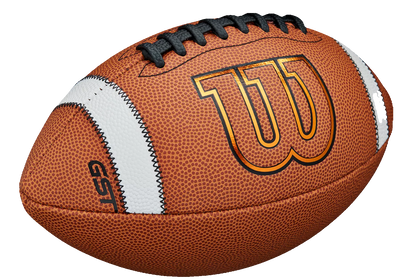 Wilson GST TDS Composite football with composite leather cover and double white grip stripes for better control and grip